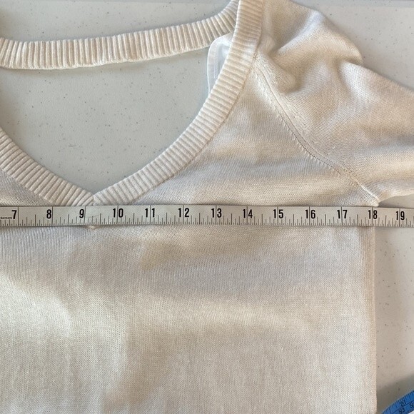 Lululemon Unity Pullover Sweater Back Drop Cashmere Blend Ivory Long Sleeve - Picture 9 of 12